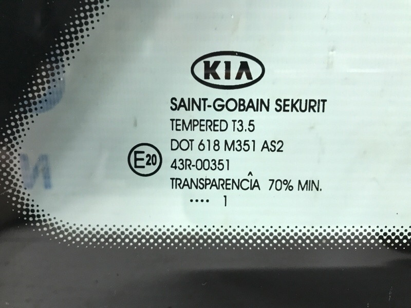 Стекло в кузов заднее левое Kia Ceed ED 1.6 DIESEL D4FB 2006 (б/у) Київ - зображення 3