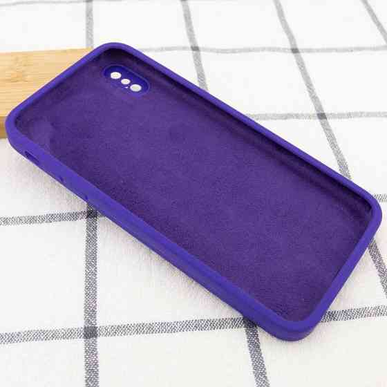 Чехол Silicone Case Square Full Camera Protective (AA) NOLOGO для Apple iPhone X / XS (5.8") Херсон