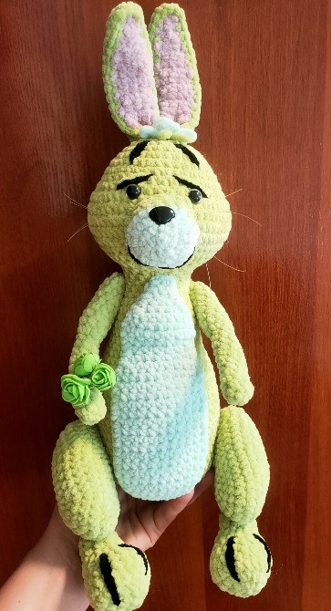 Кролик зайчик іграшка м'яка в'язана з мультфільму ручна робота Нововолинськ - зображення 1