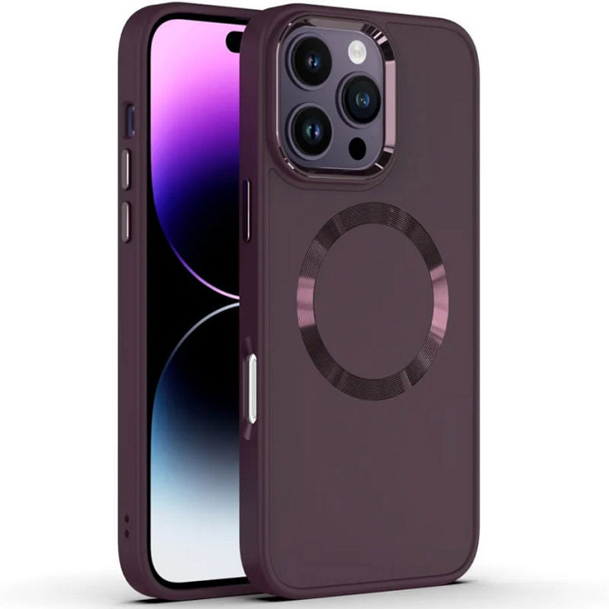 TPU чехол Bonbon Metal Style with MagSafe для Apple iPhone 16 Pro (6.3") Херсон - зображення 3