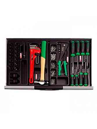 Ящик с набором инструментов для автосервиса TOPTUL (Pro-Line) 3 секции 104 ед. GCAZ0013 Харків