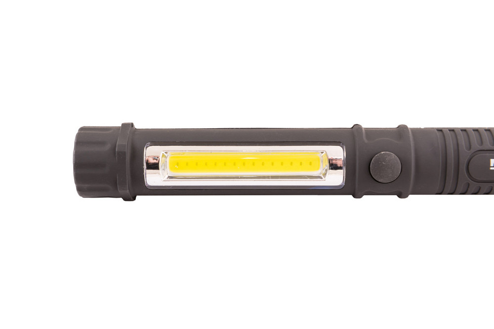 Фонарик магнитный MASTERTOOL 168х24 мм LED+COB LED 3xAAA ABS 94-0806 Харків - зображення 7