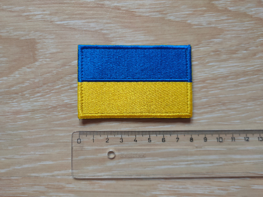 Нашивка на одежду Флаг Украины на липучке Київ - зображення 7
