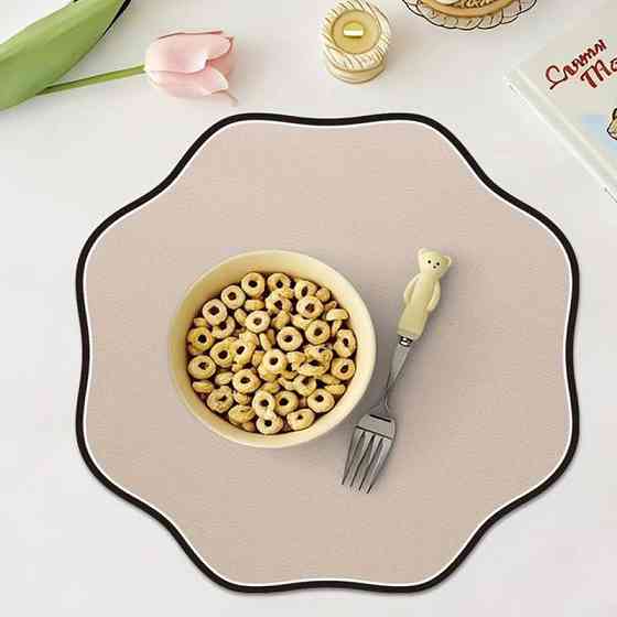 Плейсматы Ажур Leeseph 33 см 2 шт бежевые Mv080 Одеса