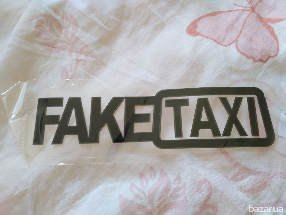 Наклейка на авто FakeTaxi Черная Борисполь - изображение 6