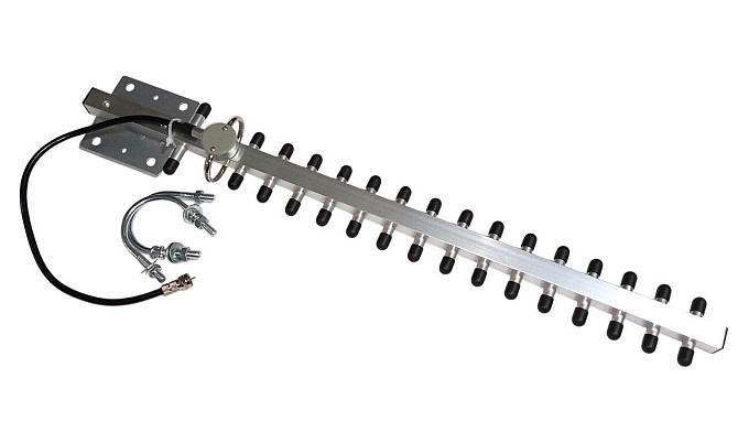 Антенна Yagi 2160-2300/2480-2560 МГц, 16 dBi, до 25 Вт, кабель 30 см, F-male (10989/11) Дніпро - photo 1