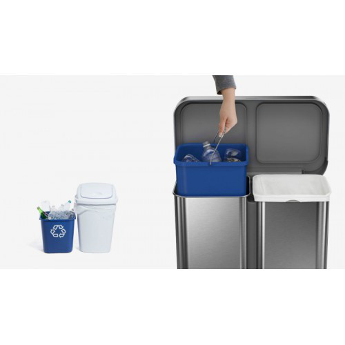 Урна двойная с педалью 46л FPP Київ - зображення 4