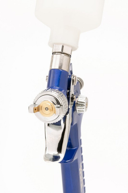 Краскопульт пневматический MASTERTOOL HVLP MINI ВПЛБ 125 мл Ø 0,8 мм круглый/плоский факел 70-110 л/ Харьков - изображение 2