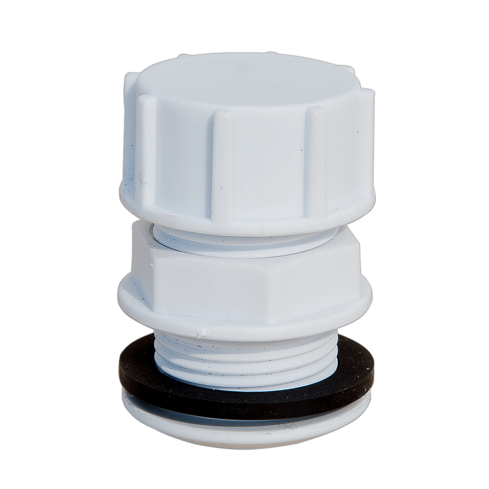 Штуцер ПЭТ 1 дюйм белый с заглушкой Київ - зображення 3