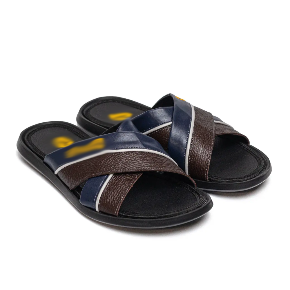 Мужские кожаные  летние шлепанцы-сланцы Київ - зображення 2