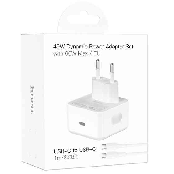 СЗУ Hoco C161A Speed PD40W (1USB-C) + кабель Type-C to Type-C Херсон