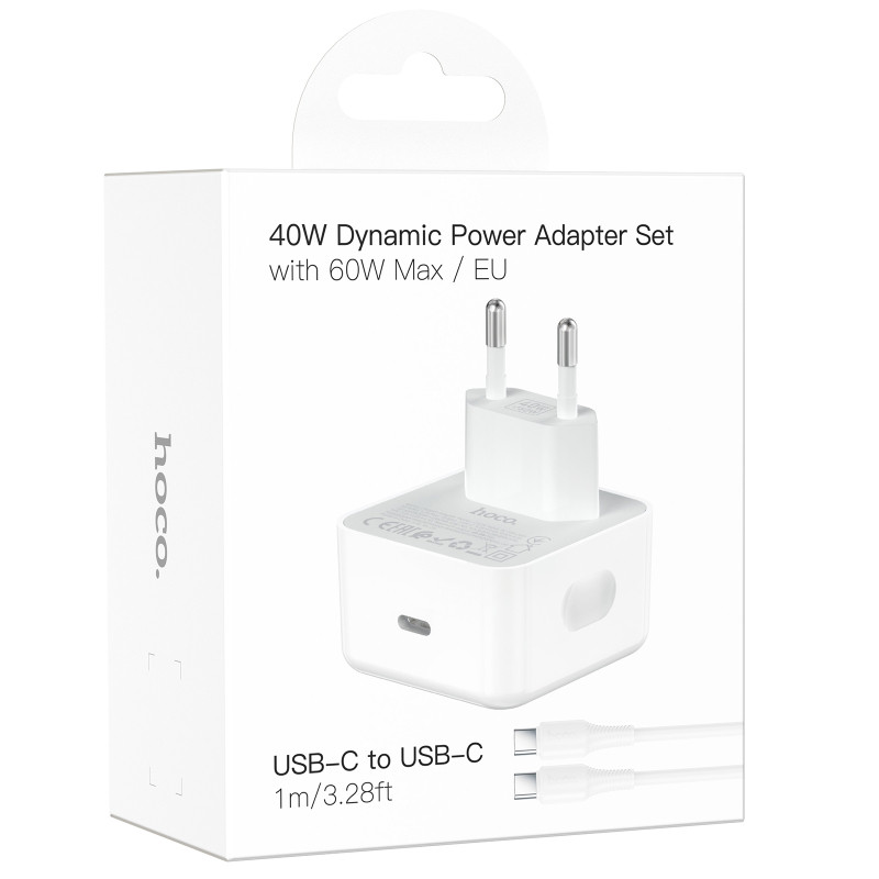 СЗУ Hoco C161A Speed PD40W (1USB-C) + кабель Type-C to Type-C Херсон - зображення 3