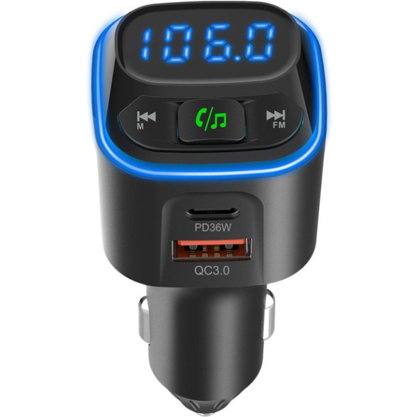 FM-трансмітер Gelius Tune GP-FMT051 36W QC+DP Black (Код товару:41530) Харьков - изображение 2