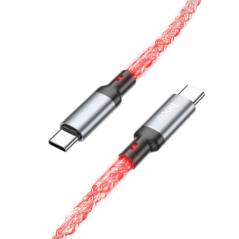 Дата кабель Hoco U112 Shine Type-C to Type-C 60W (1m) Херсон - зображення 2
