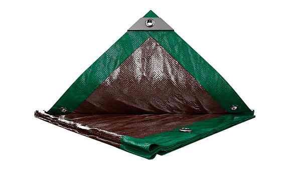 Тент универсальный MASTERTOOL TARPAULIN 6 × 10 м двухсторонний 130 г/м² Green/Brown 89-4610 Харьков