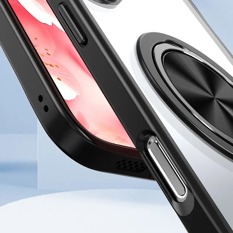 TPU+PC чехол Metal Ring with MagSafe для Apple iPhone 16 Pro Max (6.9") Херсон - зображення 6