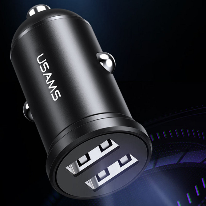 АЗУ Usams US-CC114 C20 Mini 2.4A (2USB-A) Херсон - зображення 3