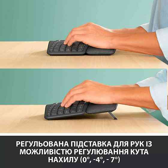 Клавиатура компьютерная безпроводная Logitech ERGO K860 Bluetooth/Wireless UA Black L920-010108 черн Киев