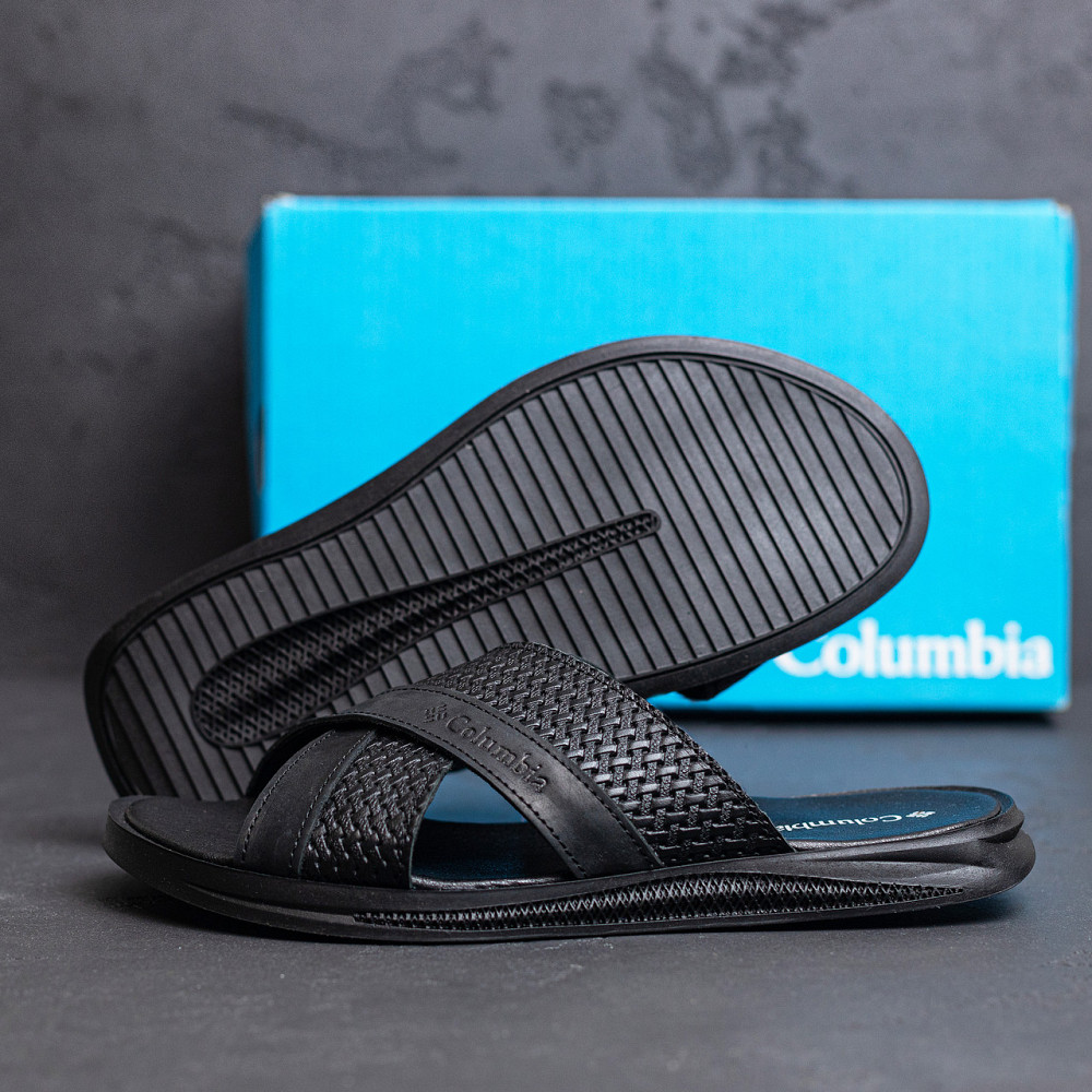 Мужские кожаные  летние шлепанцы-сланцы Columbia Киев - изображение 9
