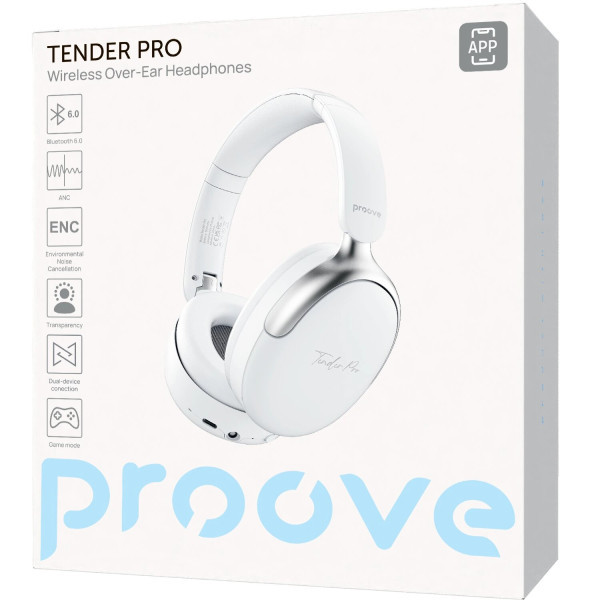 Bluetooth-гарнітура Proove Tender Pro (APP) White (HPTP0001AP02) Харьков - изображение 4