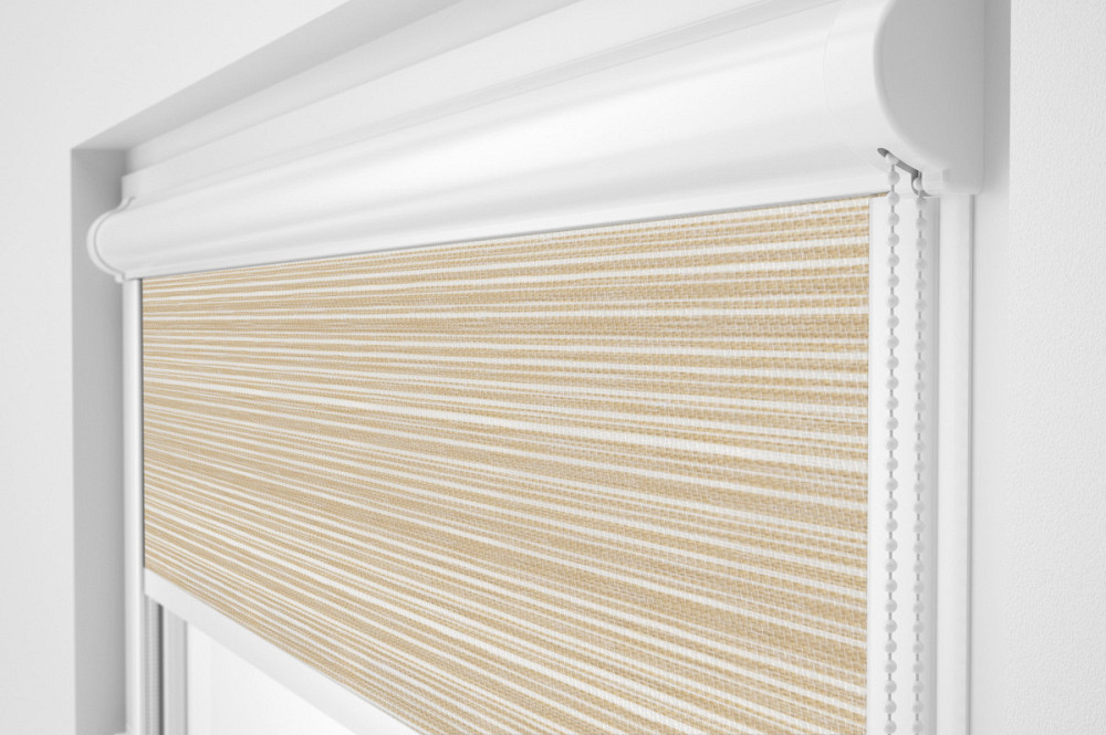 Рулонна штора Rolets Маракеш 2-14-1300 130x170 см закритого типу Світло-бежева Киев - изображение 1