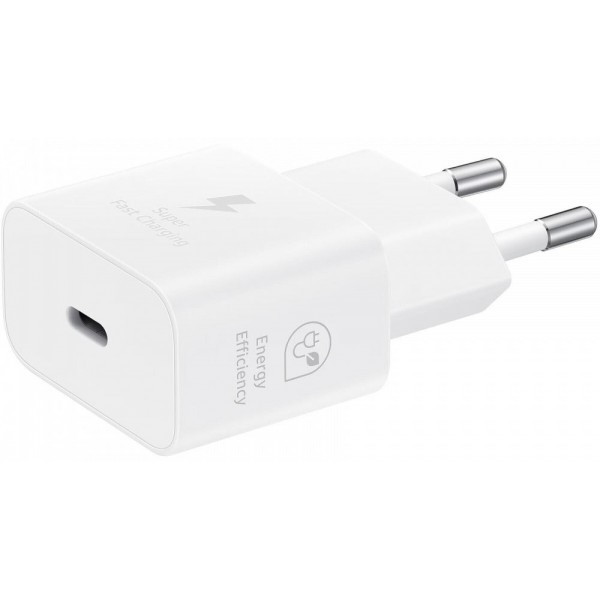 Мережевий зарядний пристрій Samsung 25W Travel Adapter + cable Type-C White (EP-T2510XWEGEU) (Код то Харьков - изображение 3