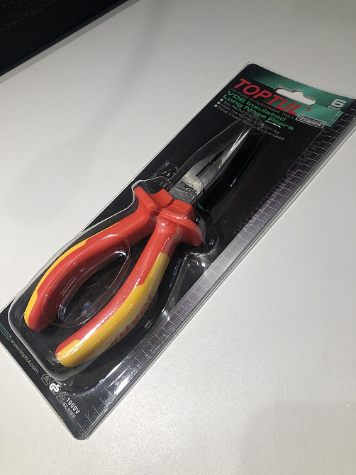 Плоскогубцы диэлектрические удлиненные 6" 1000V VDE TOPTUL DGCB2206 Харків - зображення 5