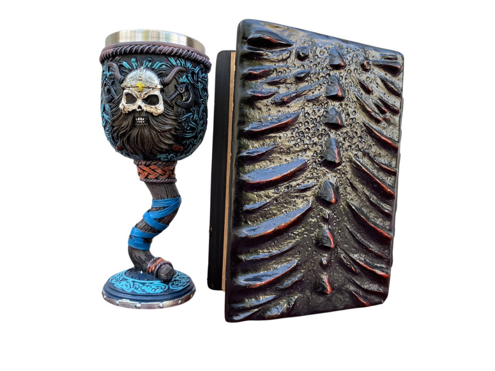 Подарочный набор Бокал 3D Молот Тора Викинг и Блокнот 3D «Око Пламенного Дракона» Київ - зображення 2