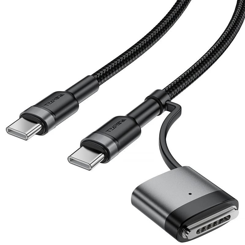 Дата кабель Acefast C22-05 2in1 Type-C to Type-C 240W/MAG3 140W (1.2m) Херсон - зображення 1