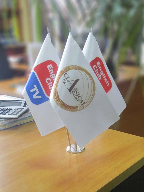 Металлический настольный флагшток на 1 флажок Киев - изображение 4