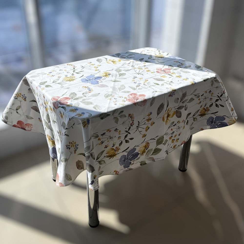 Скатерть водоотталкивающая овальная Космея 150см Одеса - зображення 3