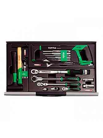 Ящик с набором инструментов для автосервиса TOPTUL (Pro-Line) 3 секции 104 ед. GCAZ0013 Харків