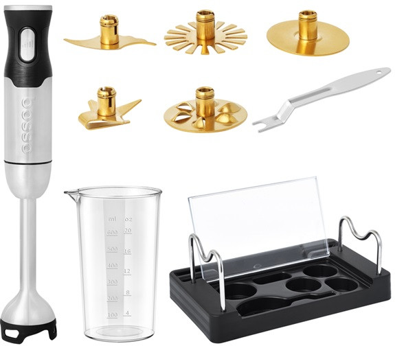 Блендер погружной BOSSO ProChef 1000-BL 1000 Вт серебристый Київ - зображення 1