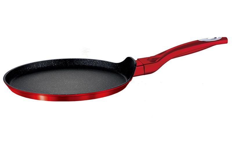 Сковорода млинна Red Metallic Line D=25 см Berlinger Haus BH-1272-N Киев - изображение 1