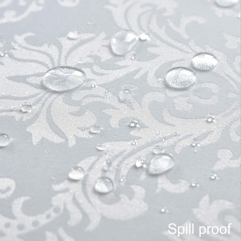 Скатерть водооталкивающая Leeseph с классическим узором 150х210см беж Одесса - изображение 2