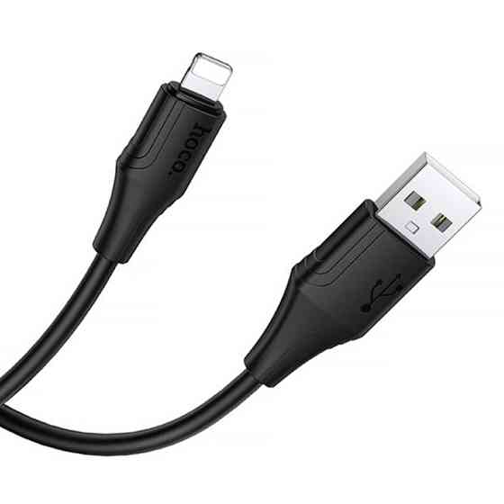 Уценка Дата кабель Hoco X124 Bien silicone USB to Lightning 2.4A (1m) Херсон