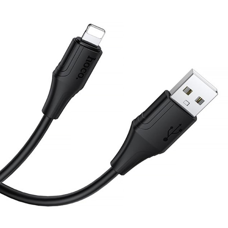 Уценка Дата кабель Hoco X124 Bien silicone USB to Lightning 2.4A (1m) Херсон - зображення 3