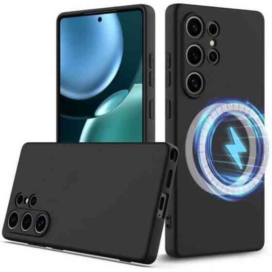 DM Чохол Silicone Case with MagSafe для Samsung S25 Ultra S938 Black Харьков