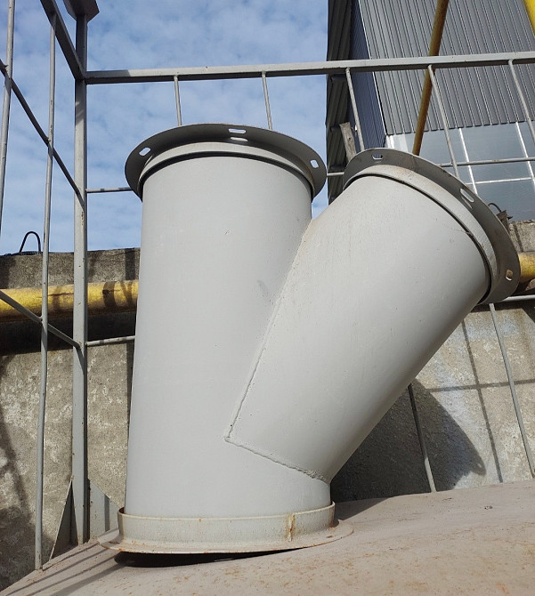 Ввод двойной д. 220 мм, 45 град. СВД4 элеваторного самотека , нория Київ - зображення 7