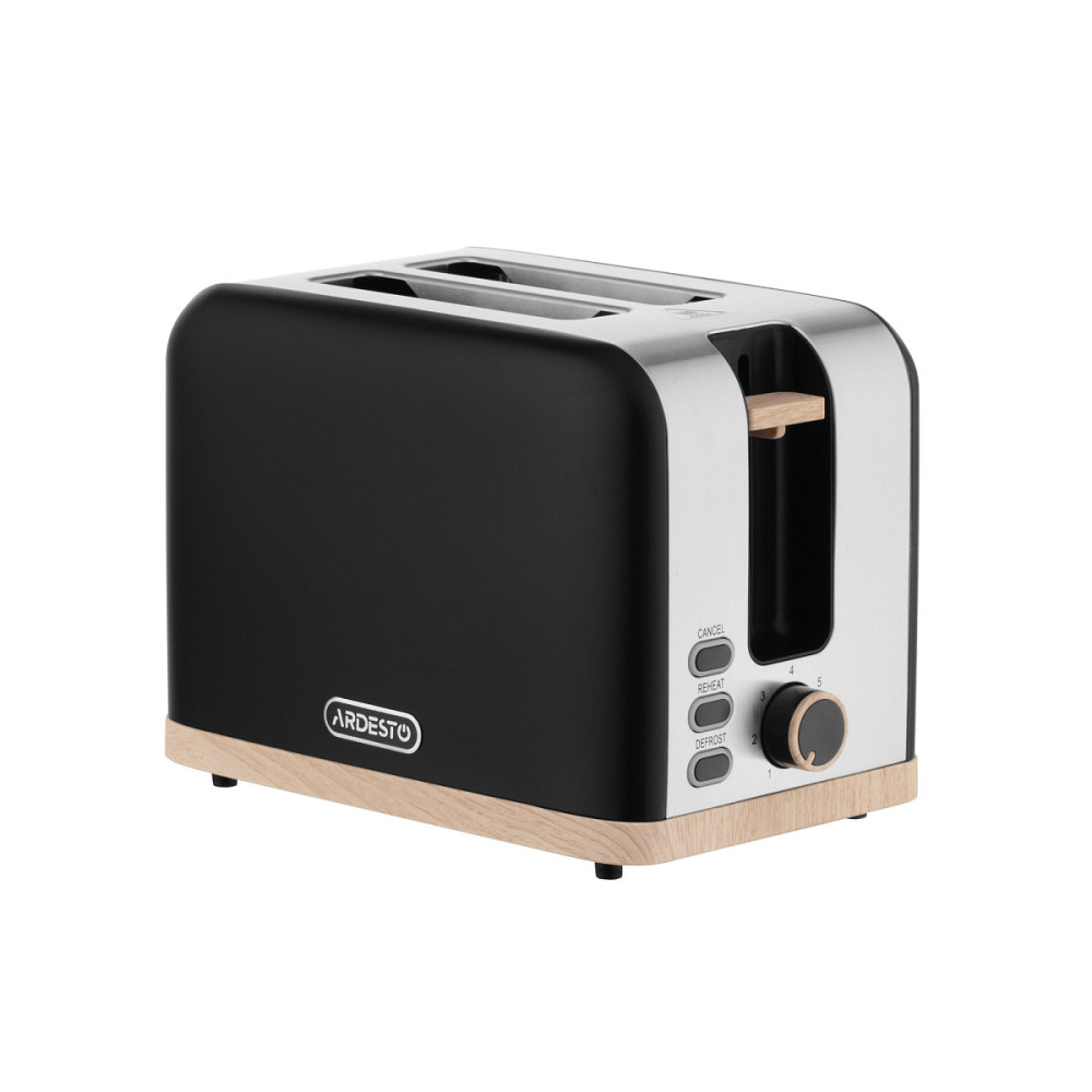 Тостер Ardesto T-F420BWD 930 Вт черный Київ - зображення 1