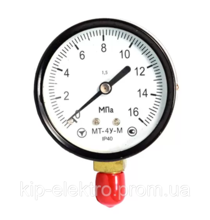Манометр МТ-4У-М от 0 до 16 МПа (160 кгс/см2) - аналог МП4-У, МП4-У2, ДМ 05160, ДМ 05-МП-4У, МТП-160 Київ