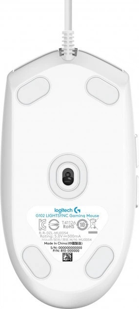 Мышь компьютерная безпроводная Logitech G102 Lightsync USB White L910-005824 белая Киев - изображение 5