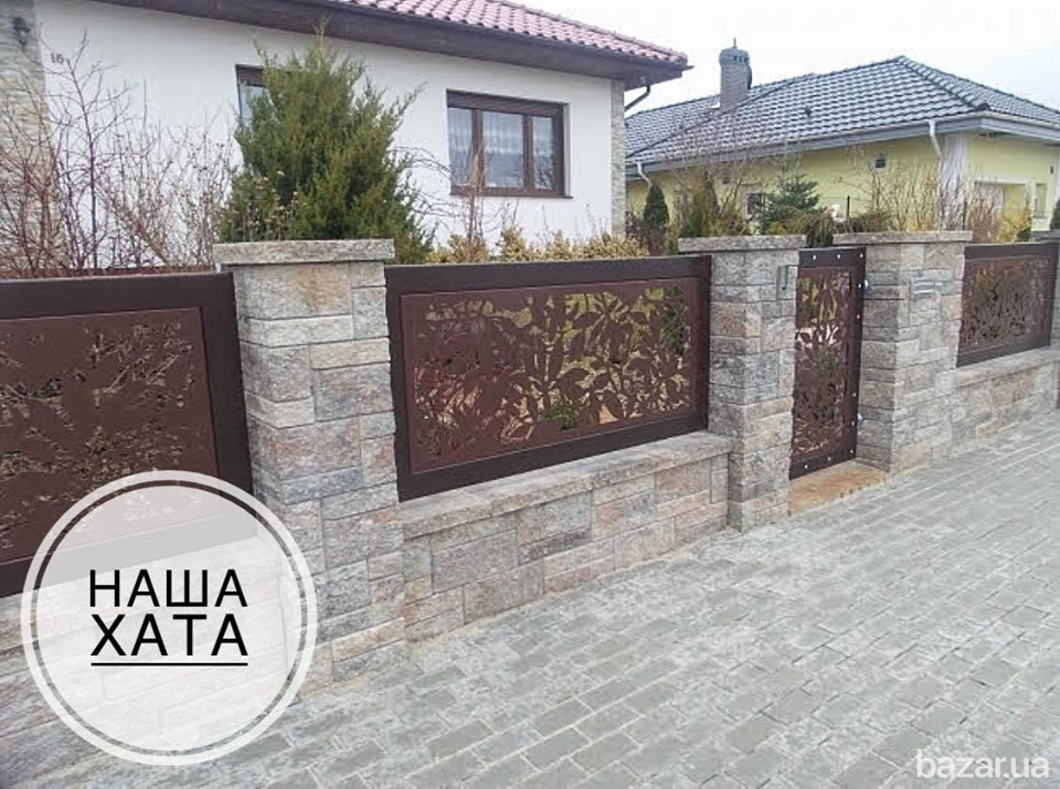 Ворота з декоративною вставкою Рахів Рахов - изображение 4