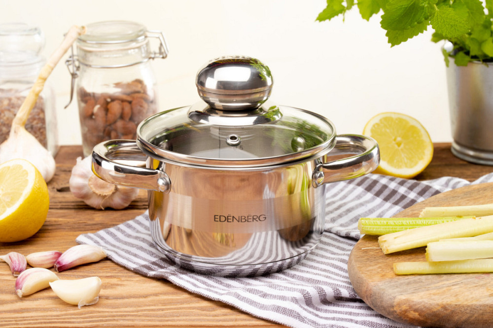 Каструля із кришкою Edenberg EB-3001 12 см 0,9 л Киев - изображение 1