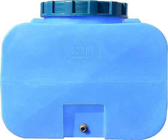 Емкость 200 л квадратная ГК ПБ голубая Київ