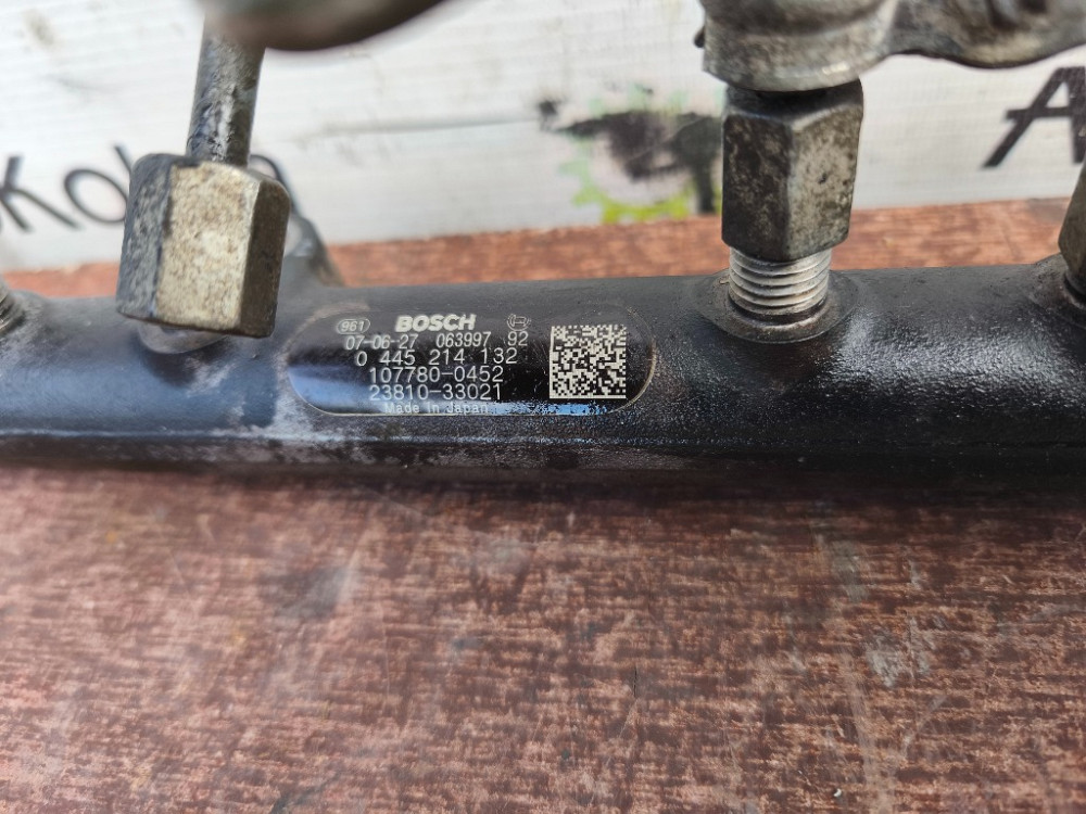 Топливная рейка (рампа форсунок) Toyota Yaris 1.4 D4D 2005-2011 (0445214132) Ковель - изображение 2