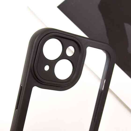 TPU чехол Transparent + Colour 1,5mm для Apple iPhone 15 (6.1") Херсон