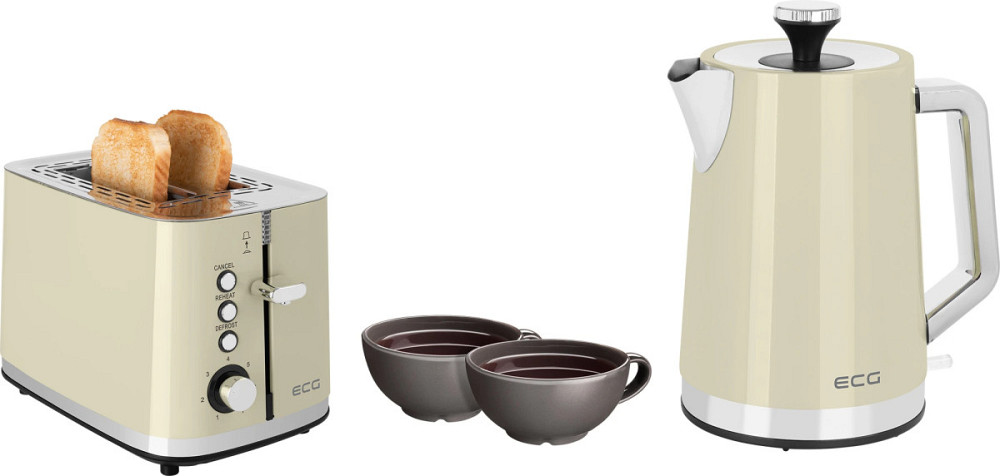 Тостер ECG ST 2766 Vintage Vanilla 925 Вт бежевый Киев - изображение 8