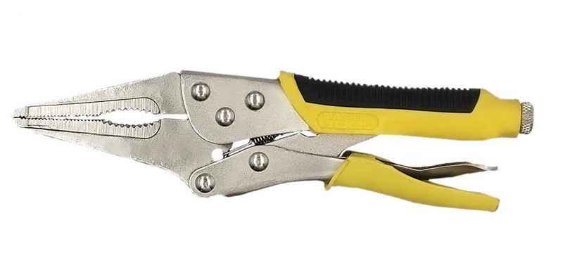 Клещи зажимные универсальные MASTERTOOL 220 мм удлиненные губки 07-0902 Харків - зображення 1