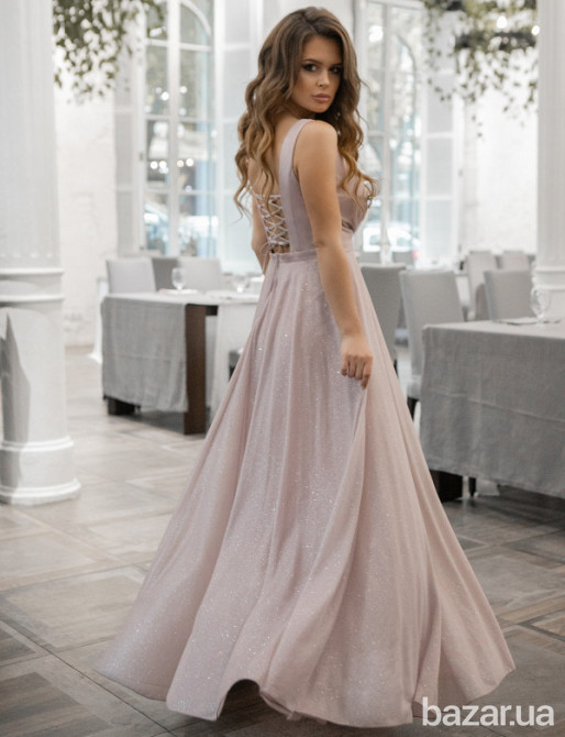 Лиловое вечернее платье с блеском Киев - изображение 3